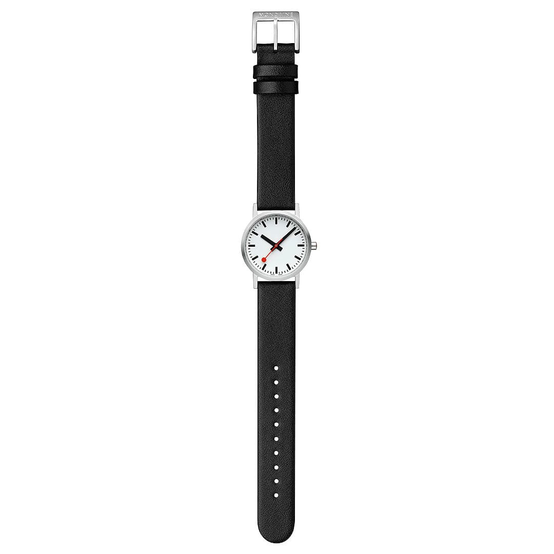 Mondaine Classic A658.30323.16OMV Damen Armbanduhr Schwarz • Veganes Traubenleder • Swiss Made, Bild 6