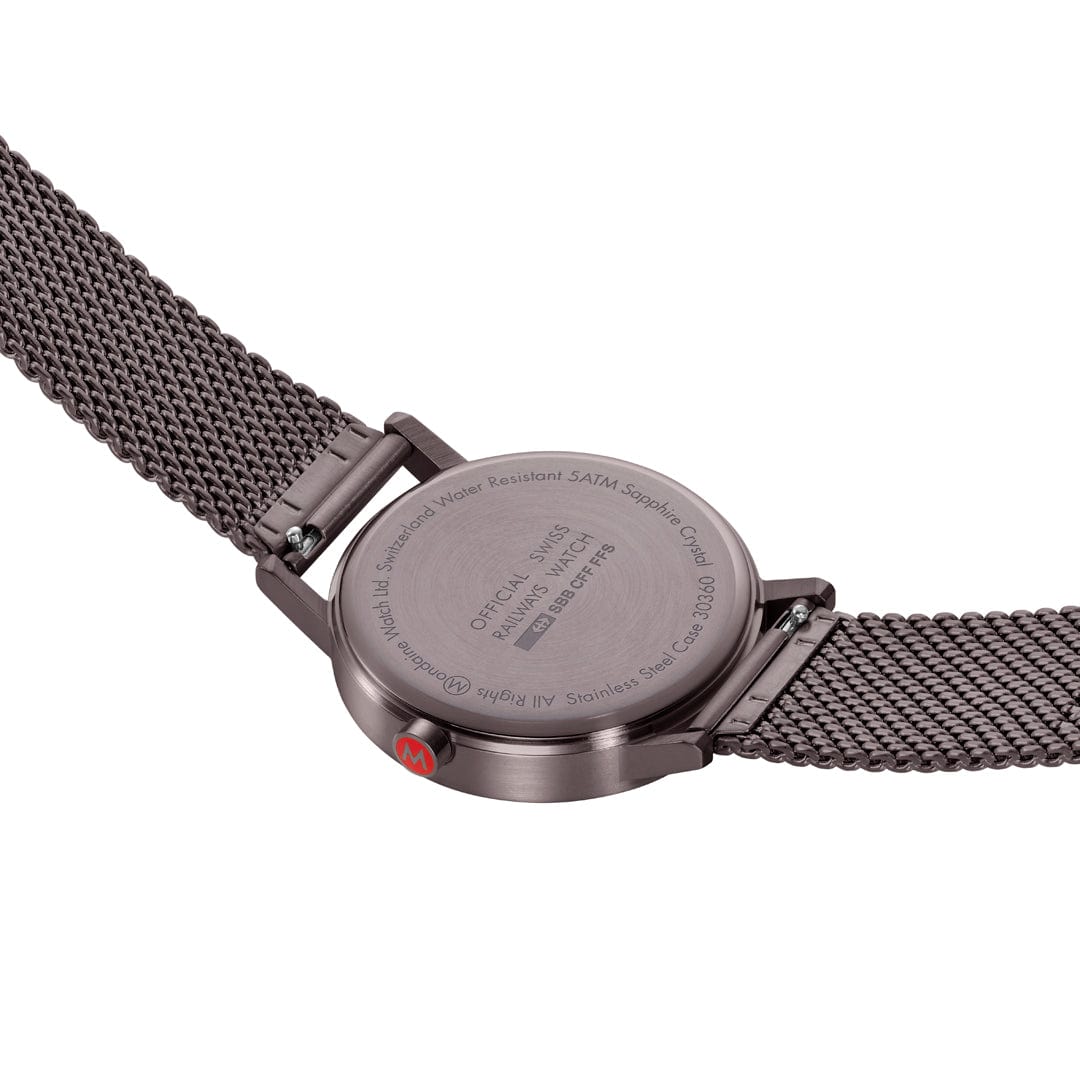 Mondaine Classic A660.30360.1BSBZ Herrenuhr Braun • Mineralglas mit BackLight • Swiss Made, Bild 3