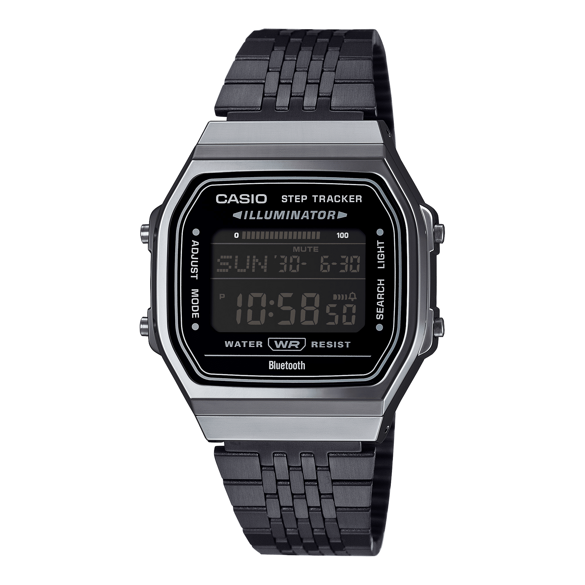 Casio Vintage Iconic ABL-100WEGG-1BEF Armbanduhr Schwarz • Schrittzähler • Bluetooth-Zeitkorrektur, Bild 2