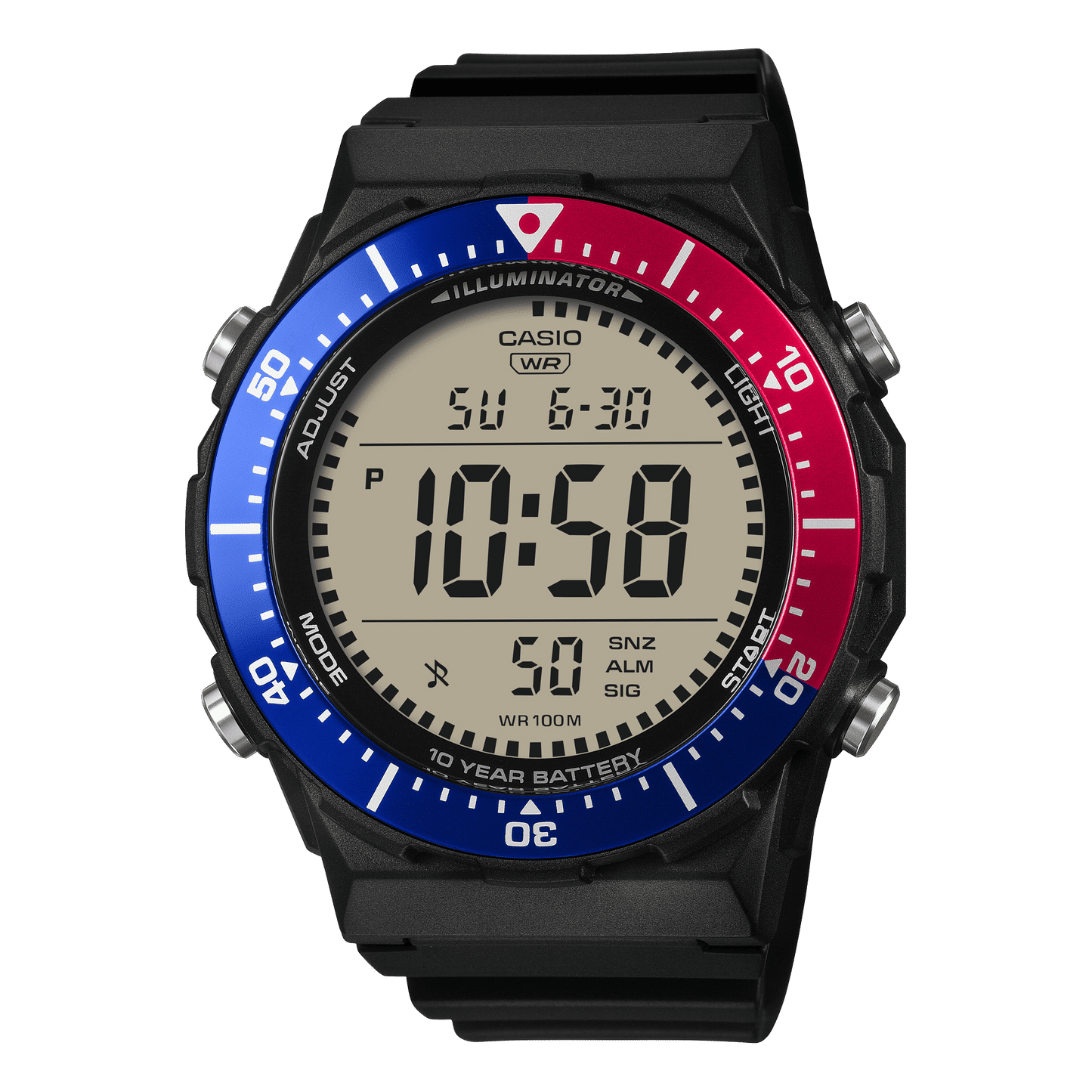 Casio Timeless AE-1700H-1A2VEF Herren Armbanduhr Schwarz • 100m Wasserdicht • 10 Jahre Batterielaufzeit, Bild 2