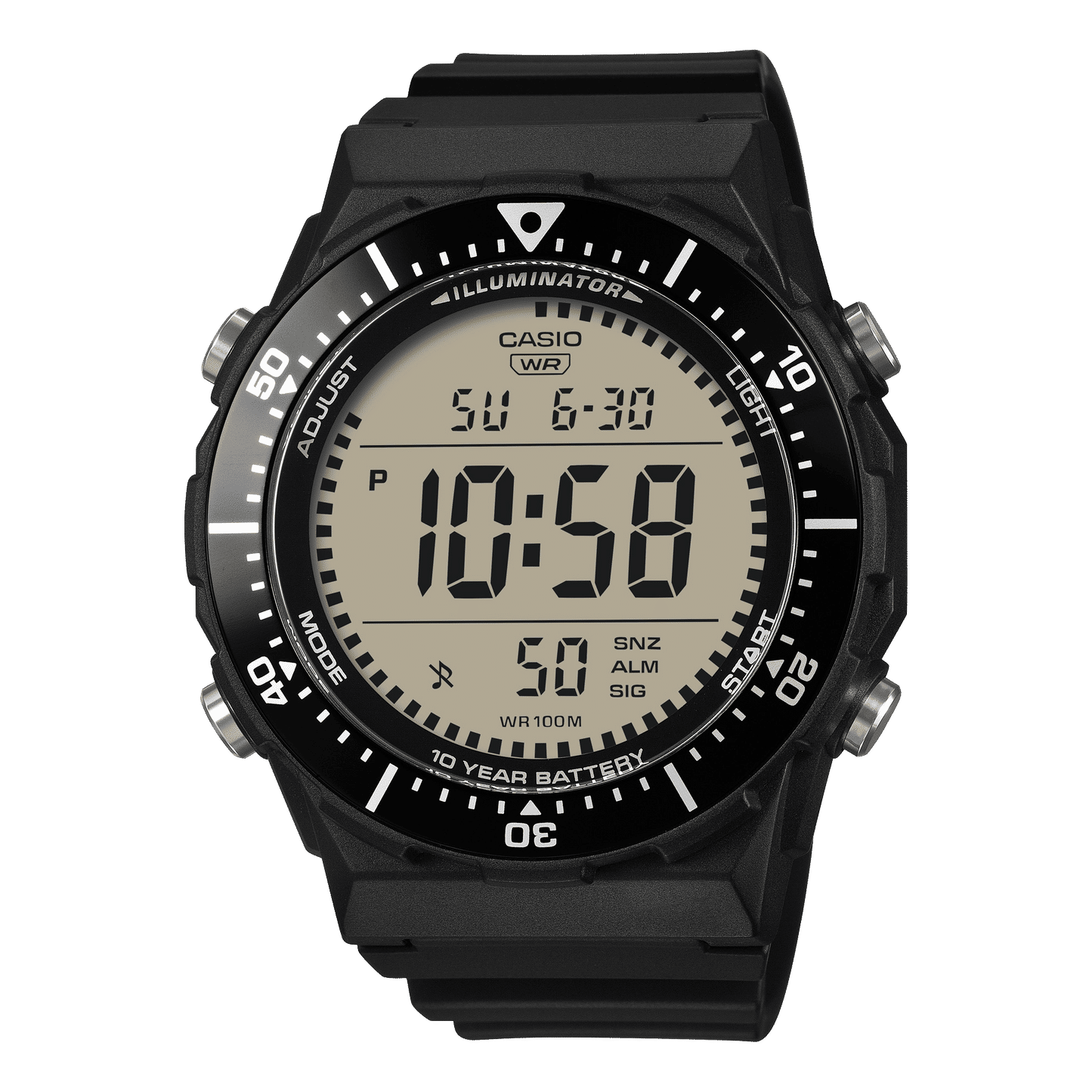 Casio Timeless AE-1700H-1AVEF Armbanduhr Schwarz • 100 m Wasserdicht • 10-Jahres-Batterie, Bild 2