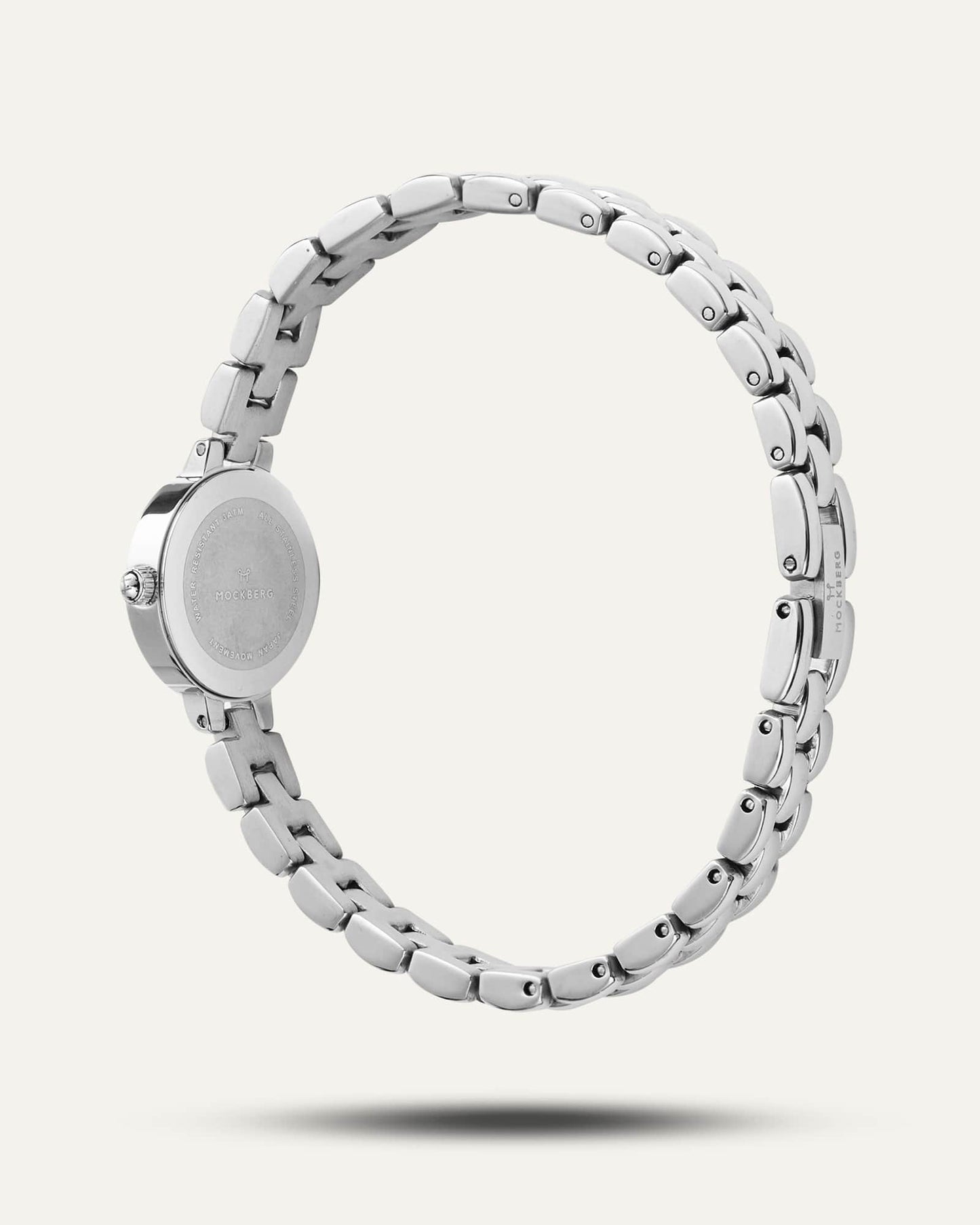 Mockberg Antique Watch MB0182 Damen Armbanduhr Silber • Mineralglas • Römische Ziffern, Bild 6