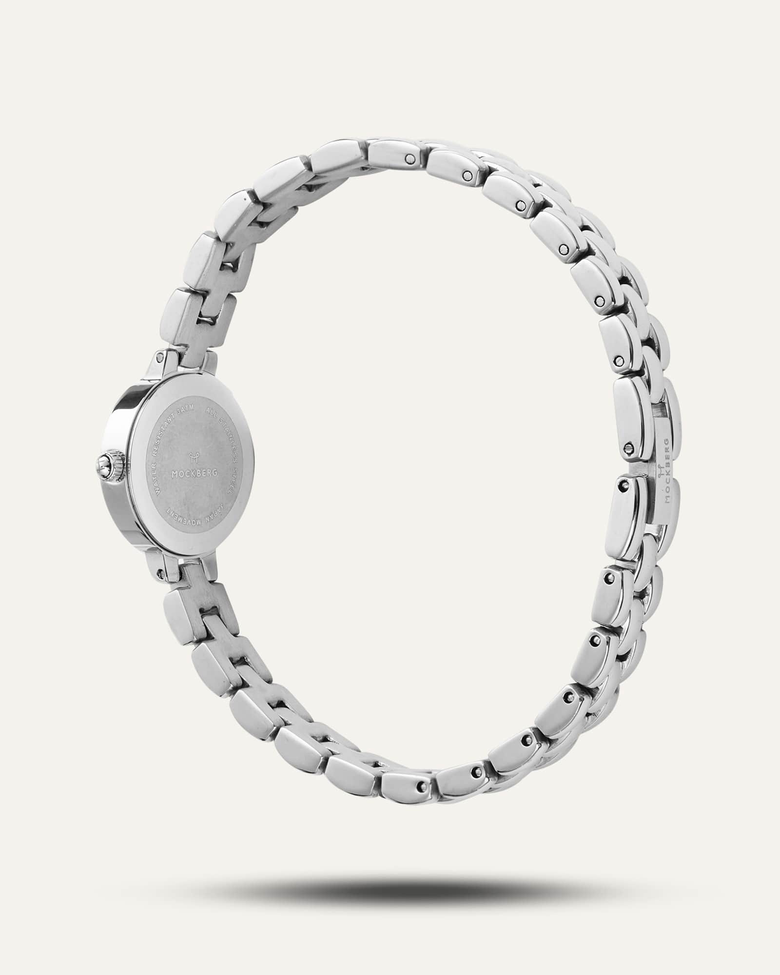Mockberg Antique Watch MB0182 Damen Armbanduhr Silber • Mineralglas • Römische Ziffern, Bild 6