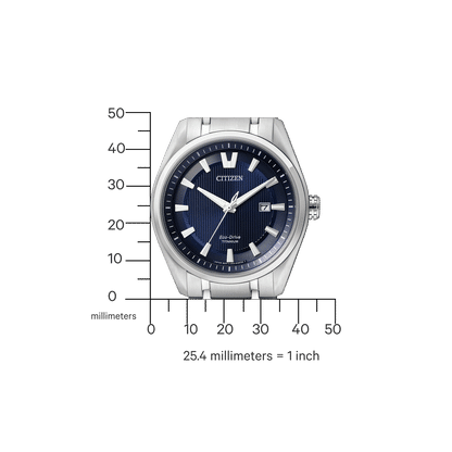 Citizen AW1240-57L Eco-Drive Herrenuhr Blau • Super-Titanium-Gehäuse • Saphirglas, Bild 2