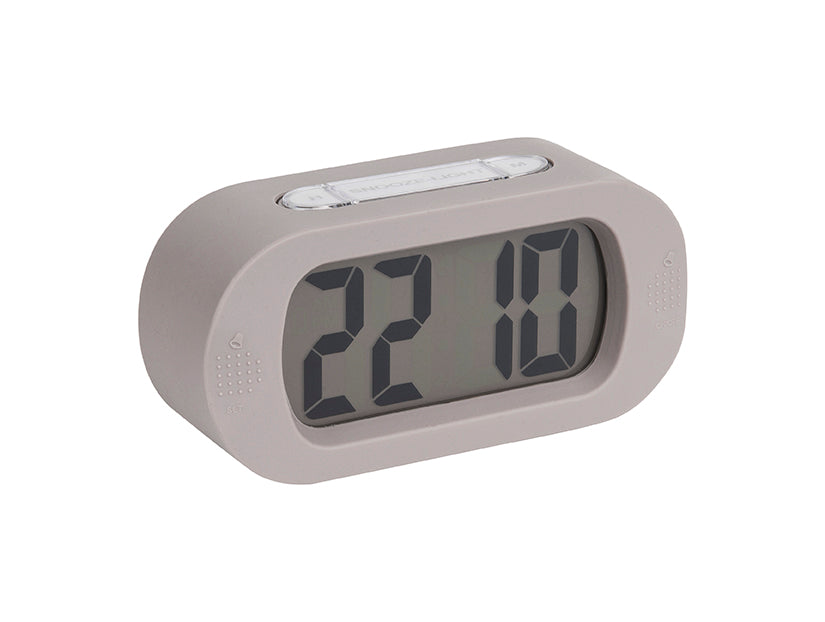 Karlsson Gummy KA5753GY Wecker Warmgrau • Digitales LCD-Display • Snooze-Funktion, Bild 2