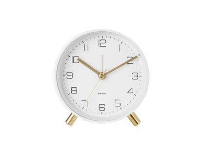 Karlsson Lofty KA5752WH Wecker Weiß • Geräuschloses Sweep-Uhrwerk • Nachtlichtfunktion, Bild 2