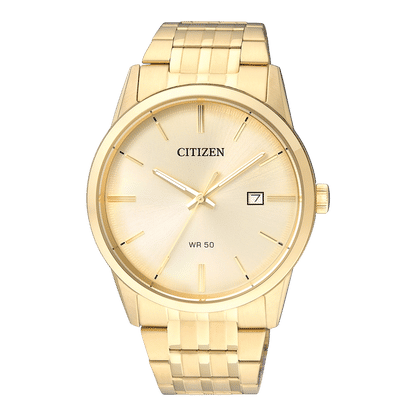 Citizen BI5002-57P Herrenuhr • Quarzwerk mit Datum • Goldfarben