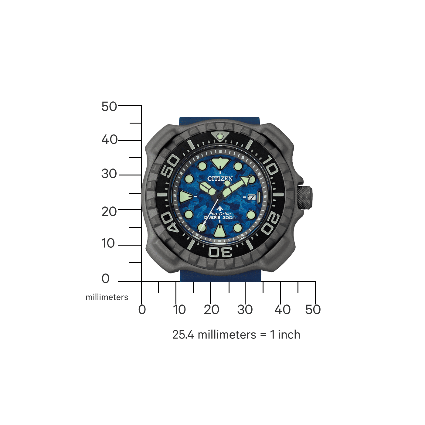 Citizen BN0227-09L Promaster Eco-Drive Herren Taucheruhr Blau • Titan-Gehäuse • 200 m wasserdicht, Bild 3
