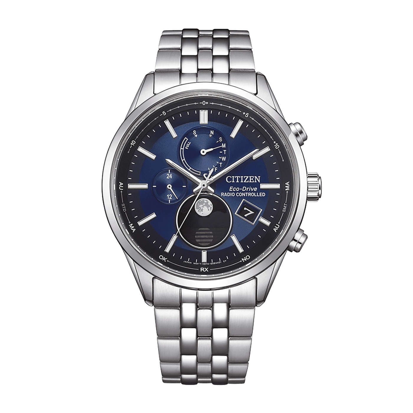 Citizen BY1030-09A Herrenuhr Eco-Drive • 4-Zonen Funkuhr Mondphase • Saphirglas, Bild 4