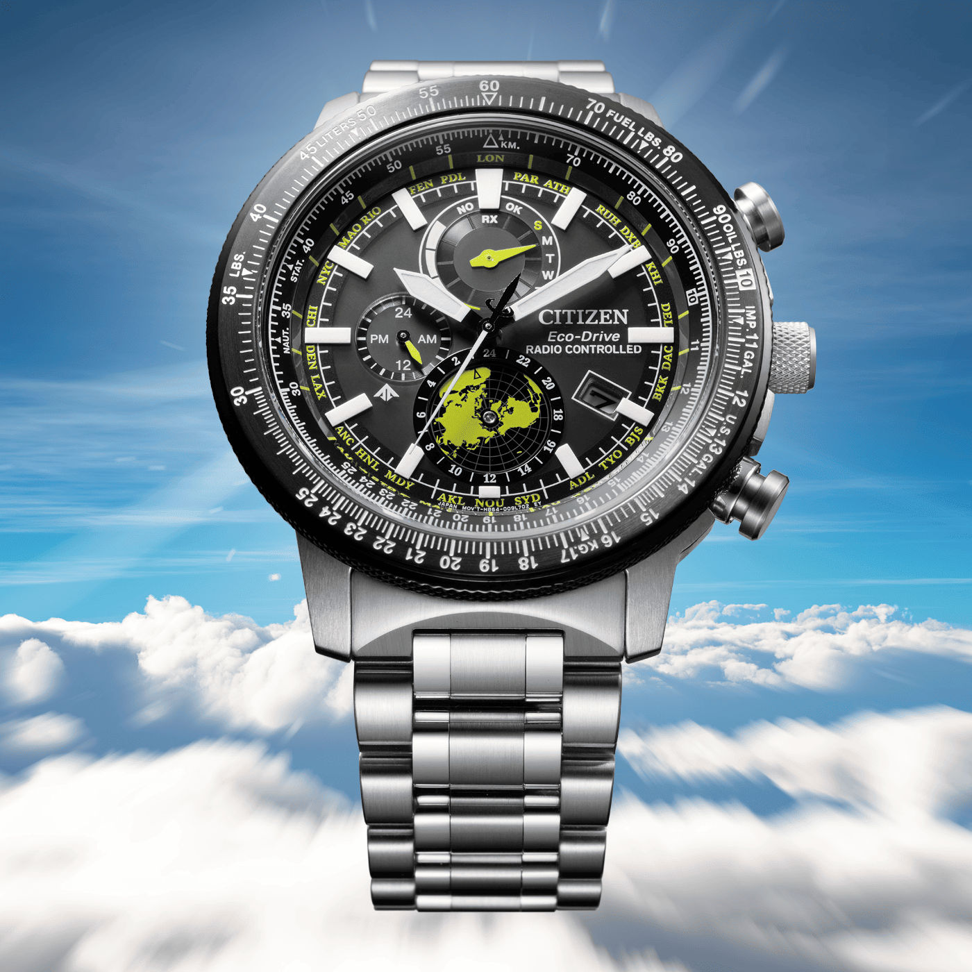 Citizen Promaster BY3006-53E Herrenuhr Schwarz • Saphirglas entspiegelt • Eco-Drive Funkuhr, Bild 5