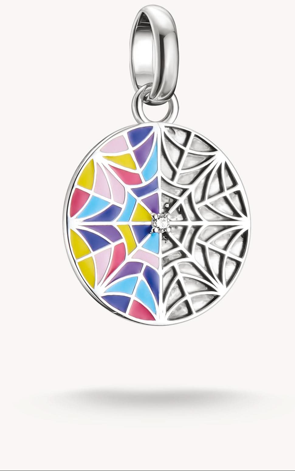 Charm pendant Wednesday window enamel silver connect - THOMAS SABO Model: CC1314-691-7