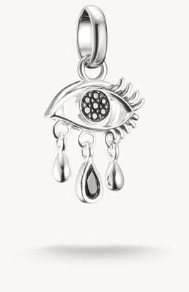 Charm pendant Wednesday black tears zirconia recycled silver Connect - THOMAS SABO Model: CC1319-643-11