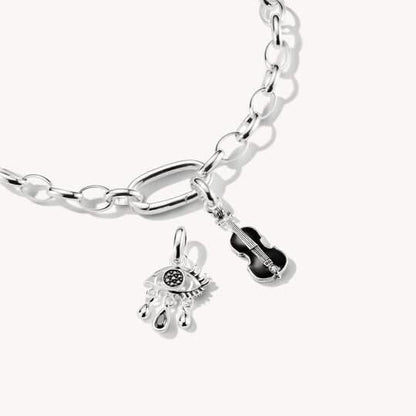 Charm pendant Wednesday black tears zirconia recycled silver Connect - THOMAS SABO Model: CC1319-643-11