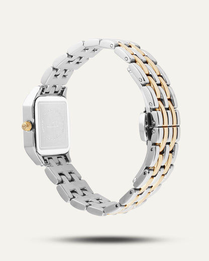 Mockberg Classic BIC MO336 Damen Armbanduhr Weiß • Mineralglas • Goldfarben Gliederarmband, Bild 5