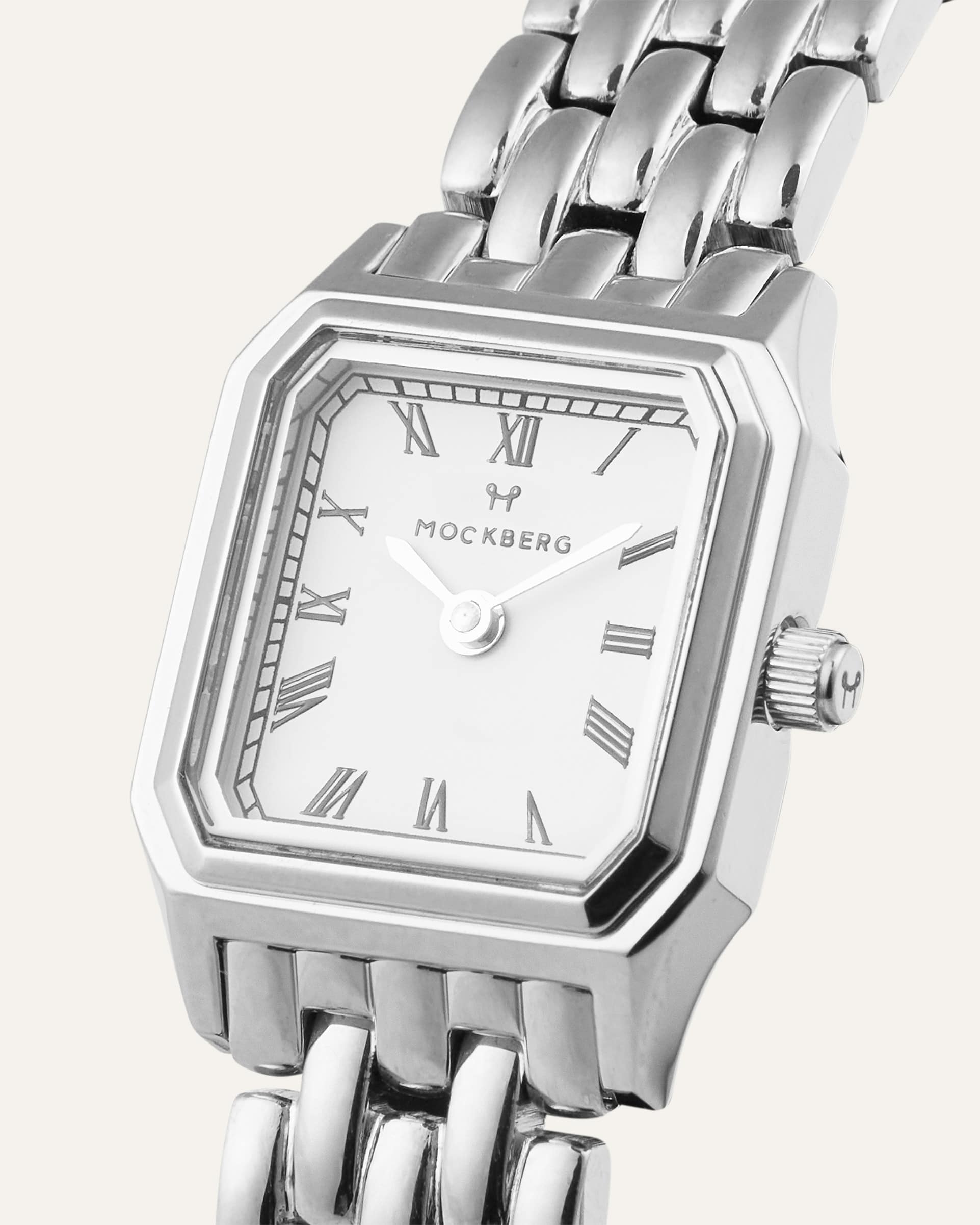 Mockberg Classic Silver MO335 Damen Armbanduhr • Mineralglas • Römische Ziffern, Bild 4