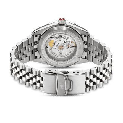 Swiss Military Hanowa Diligenter SMWGL0002101 Herrenuhr Silber • Automatikwerk Soprod P024 • Saphirglas, Bild 4