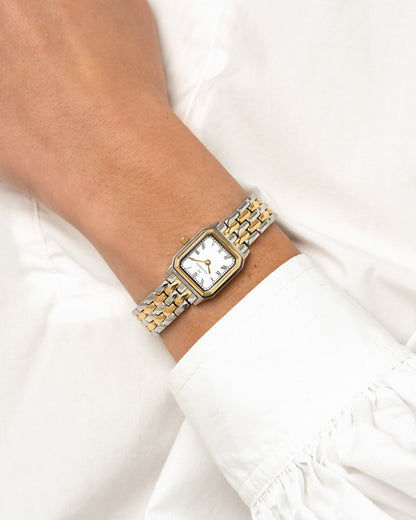Mockberg Classic BIC MO336 Damen Armbanduhr Weiß • Mineralglas • Goldfarben Gliederarmband, Bild 6