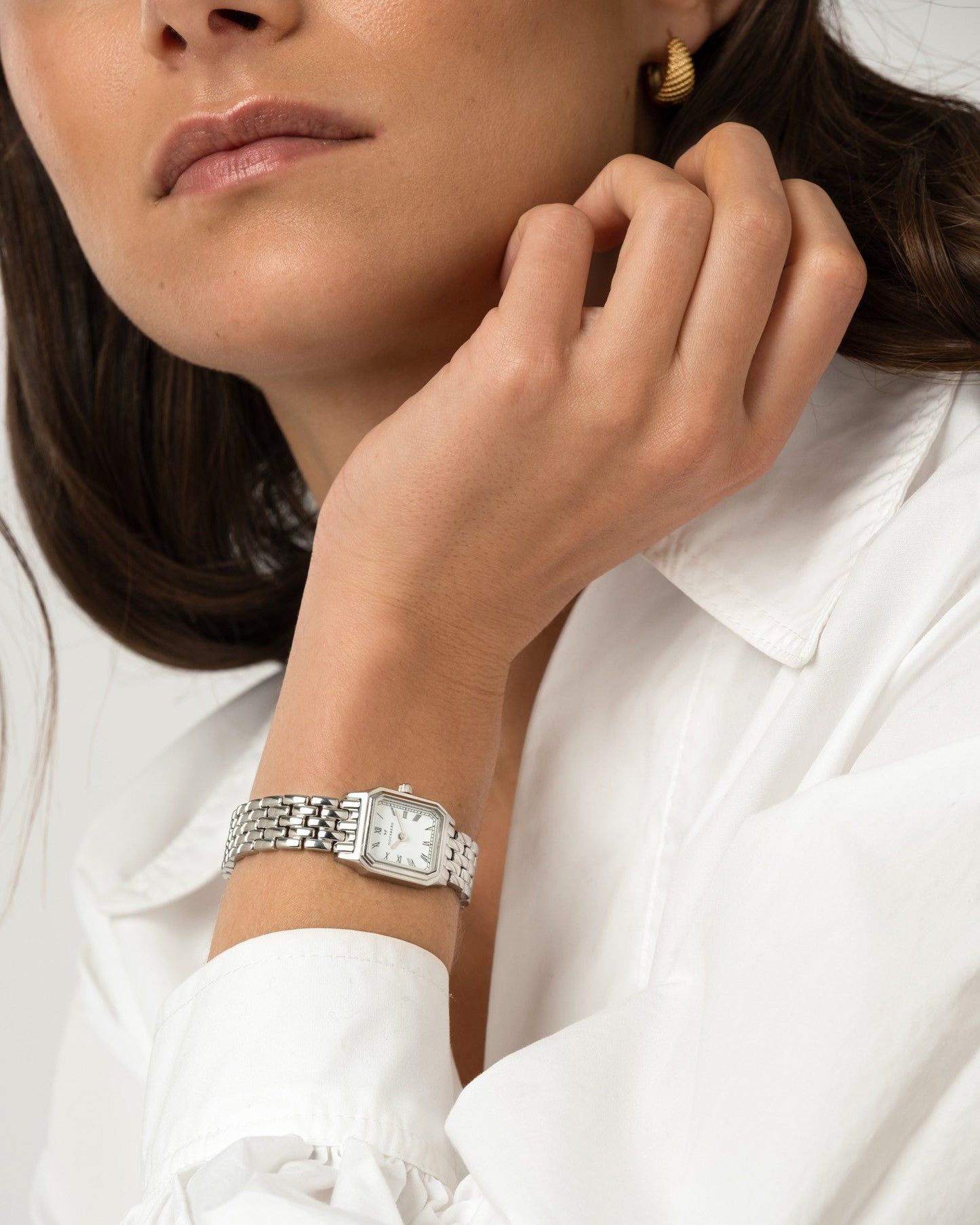 Mockberg Classic Silver MO335 Damen Armbanduhr • Mineralglas • Römische Ziffern, Bild 3