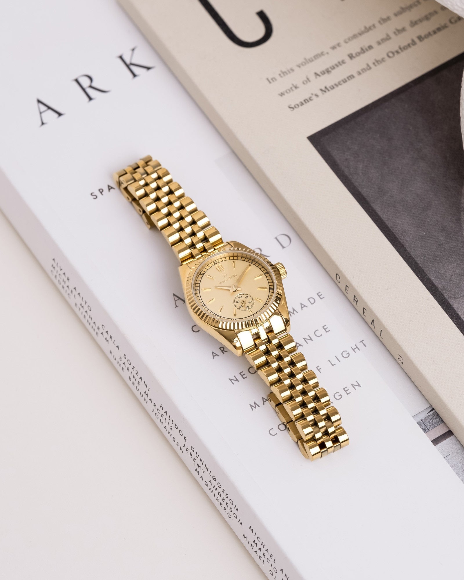 Mockberg Royal MO538 Damen Armbanduhr Champagner • Saphirglas • 10 ATM Wasserdicht, Bild 9