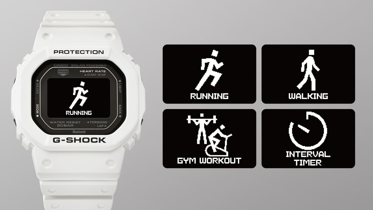 Casio G-Shock Uhr mit Trainingsmodi: Running, Walking, Gym Workout, Interval Timer