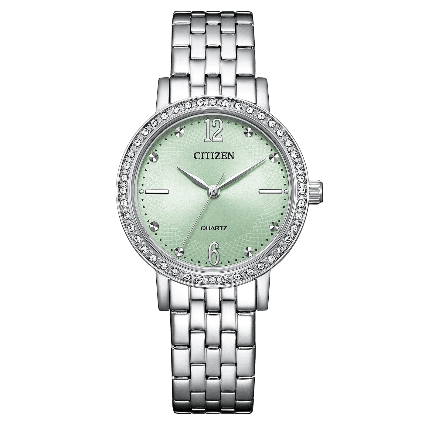 Citizen EL3100-55X Damenuhr Elegance Grün • Analoges Quarzwerk • Edelstahlgehäuse