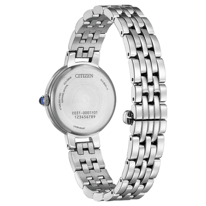 Citizen L-Line EM0990-81E Damenuhr Schwarz • Eco-Drive Saphirglas • Edelstahlarmband, Bild 5