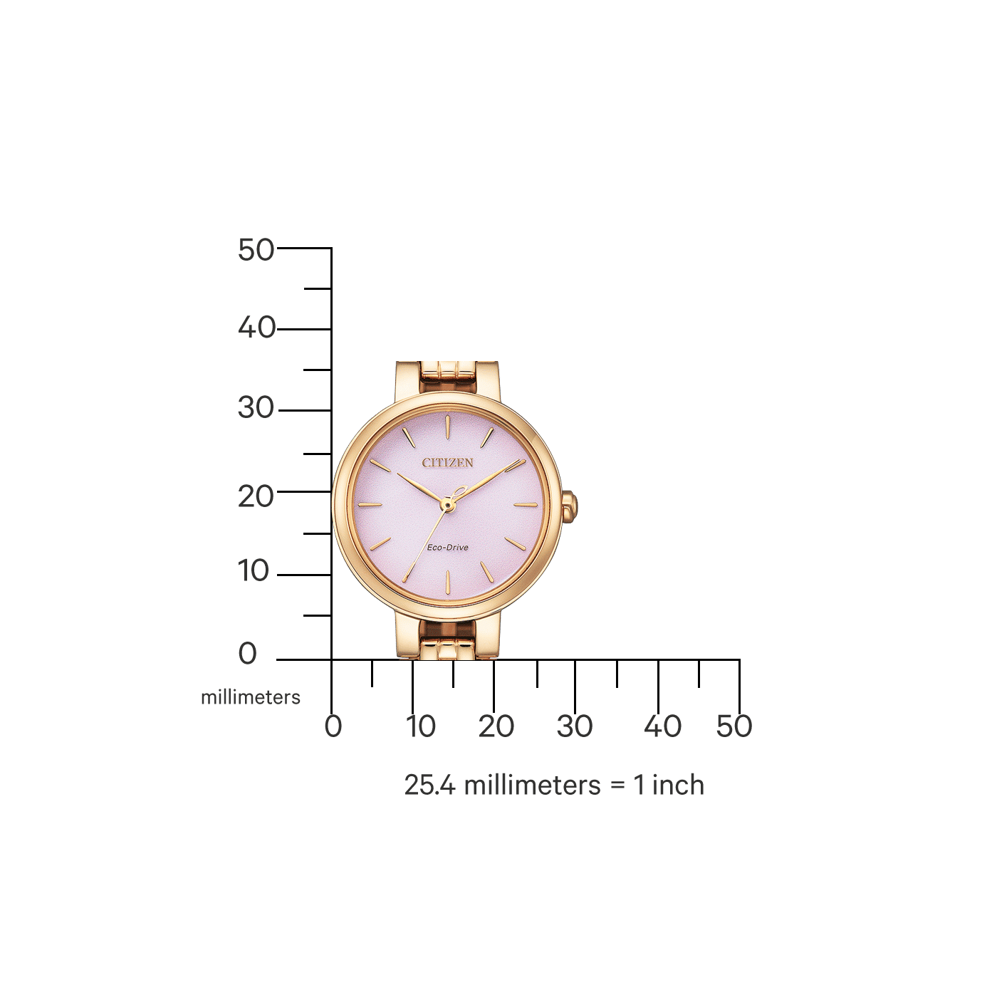Citizen L EM0993-82X Damenuhr Roségold • Saphirglas • Eco-Drive Solar
