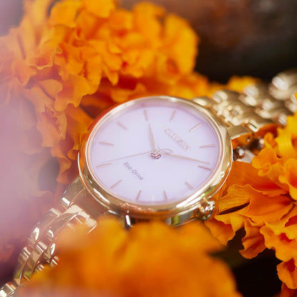 Citizen L EM0993-82X Damenuhr Roségold • Saphirglas • Eco-Drive Solar, Bild 6