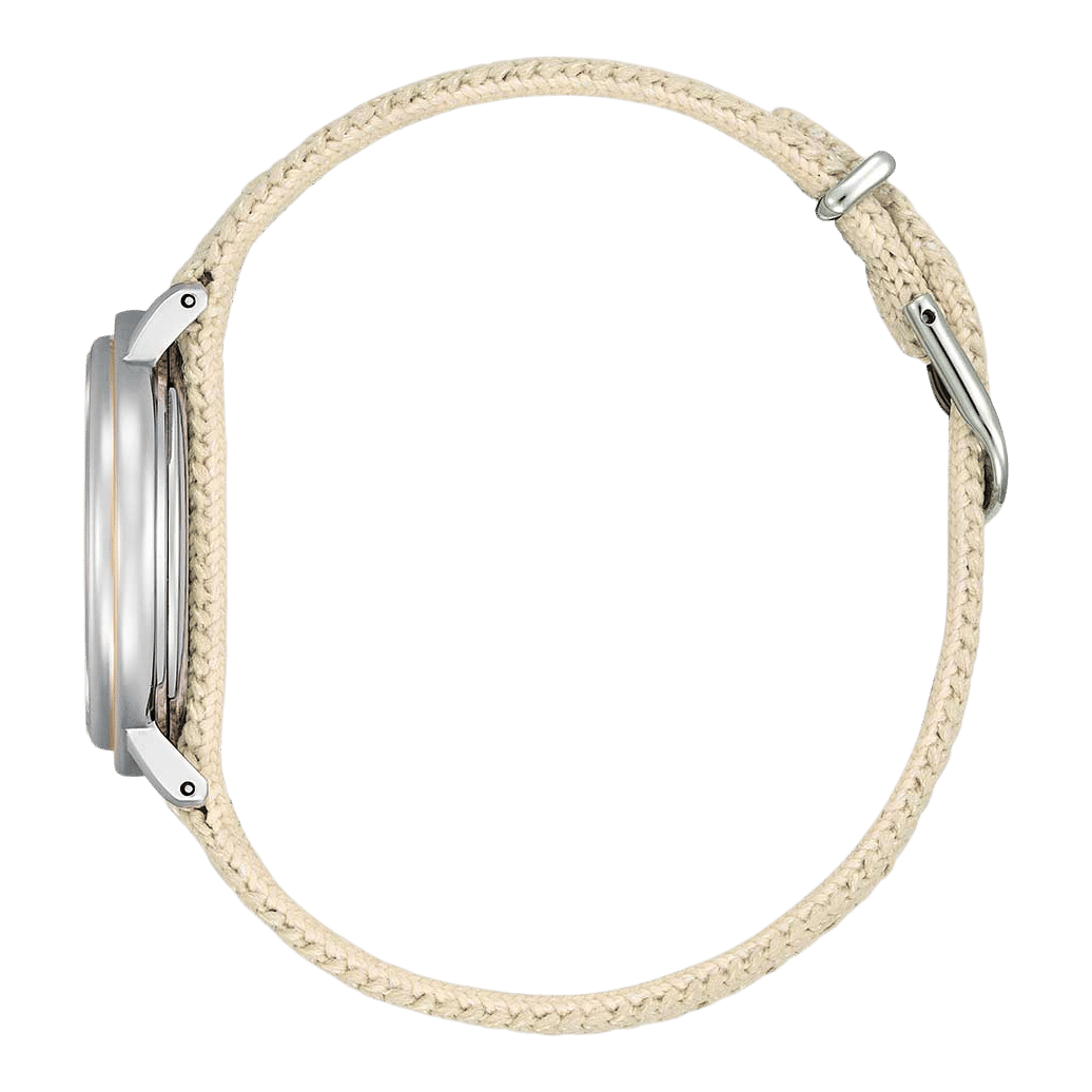 Citizen Ambiluna EM1006-40A Damen Armbanduhr Beige • Eco-Drive Saphirglas • Bicolor Roségold, Bild 3