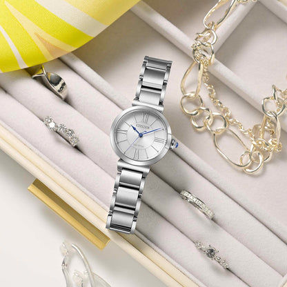 Citizen L EM1070-83A Damenuhr Silber • Eco-Drive Solarquarz • Saphirglas, Bild 5