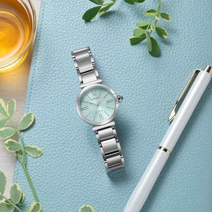Citizen L EM1070-83L Damenuhr Grün • Eco-Drive Saphirglas • Edelstahlarmband, Bild 3