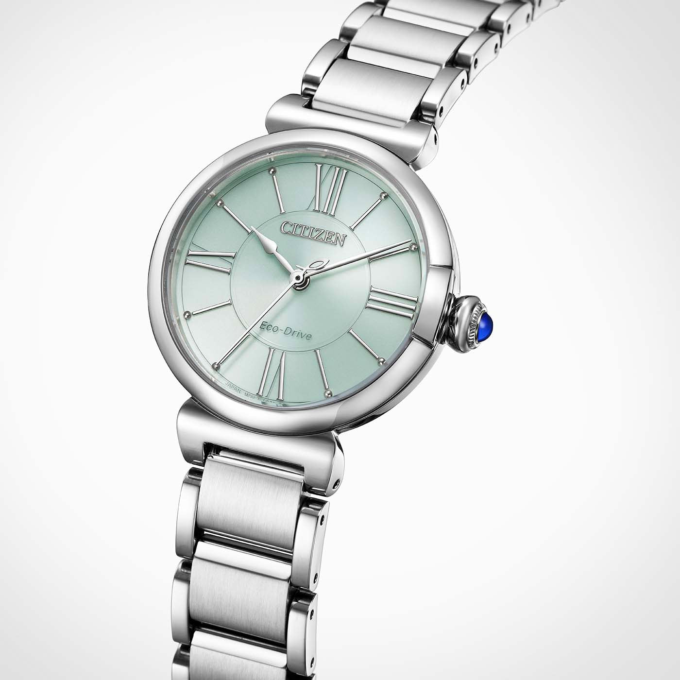 Citizen L EM1070-83L Damenuhr Grün • Eco-Drive Saphirglas • Edelstahlarmband, Bild 10