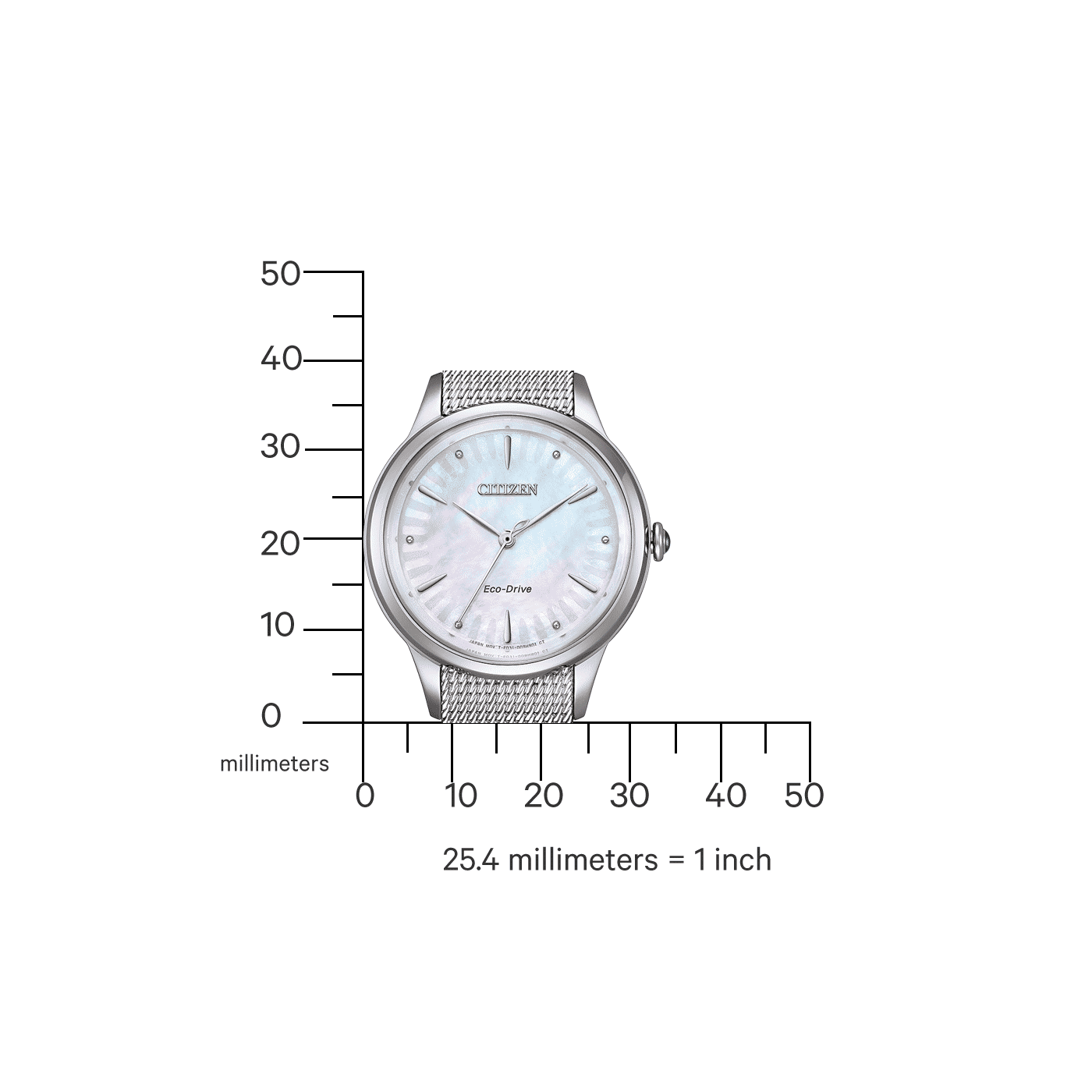 Citizen L EM1150-86D Damenuhr Silber • Eco-Drive Solarwerk • Saphirglas, Bild 4