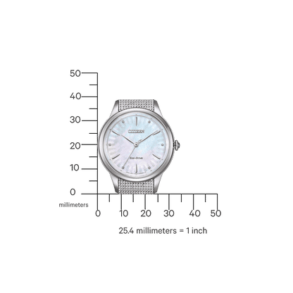Citizen L EM1150-86D Damenuhr Silber • Eco-Drive Solarwerk • Saphirglas, Bild 4
