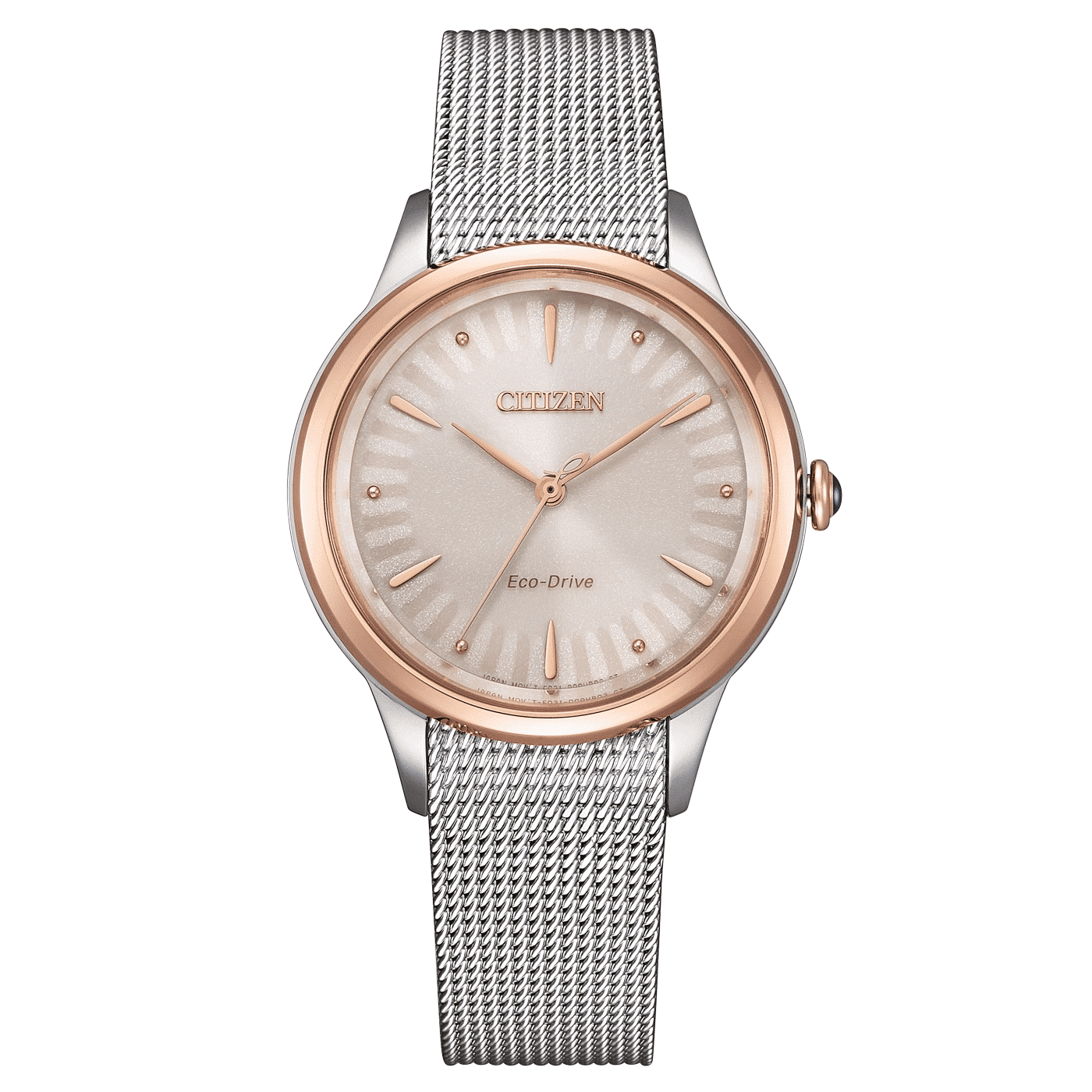 Citizen L EM1156-80X Damenuhr Weiß • Eco-Drive Solarwerk • Saphirglas