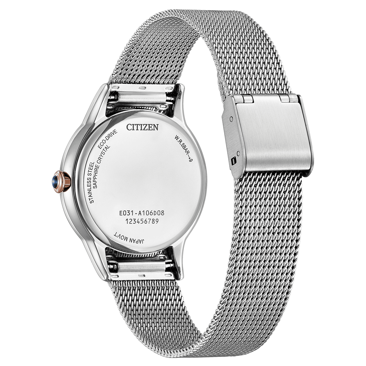 Citizen L EM1156-80X Damenuhr Weiß • Eco-Drive Solarwerk • Saphirglas, Bild 3