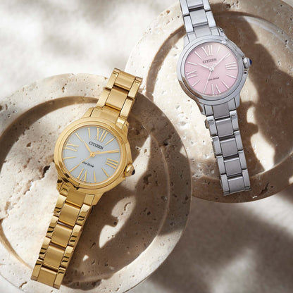 Citizen L EM1160-58X Damenuhr Rosa • Saphirglas • Eco-Drive Solar, Bild 5