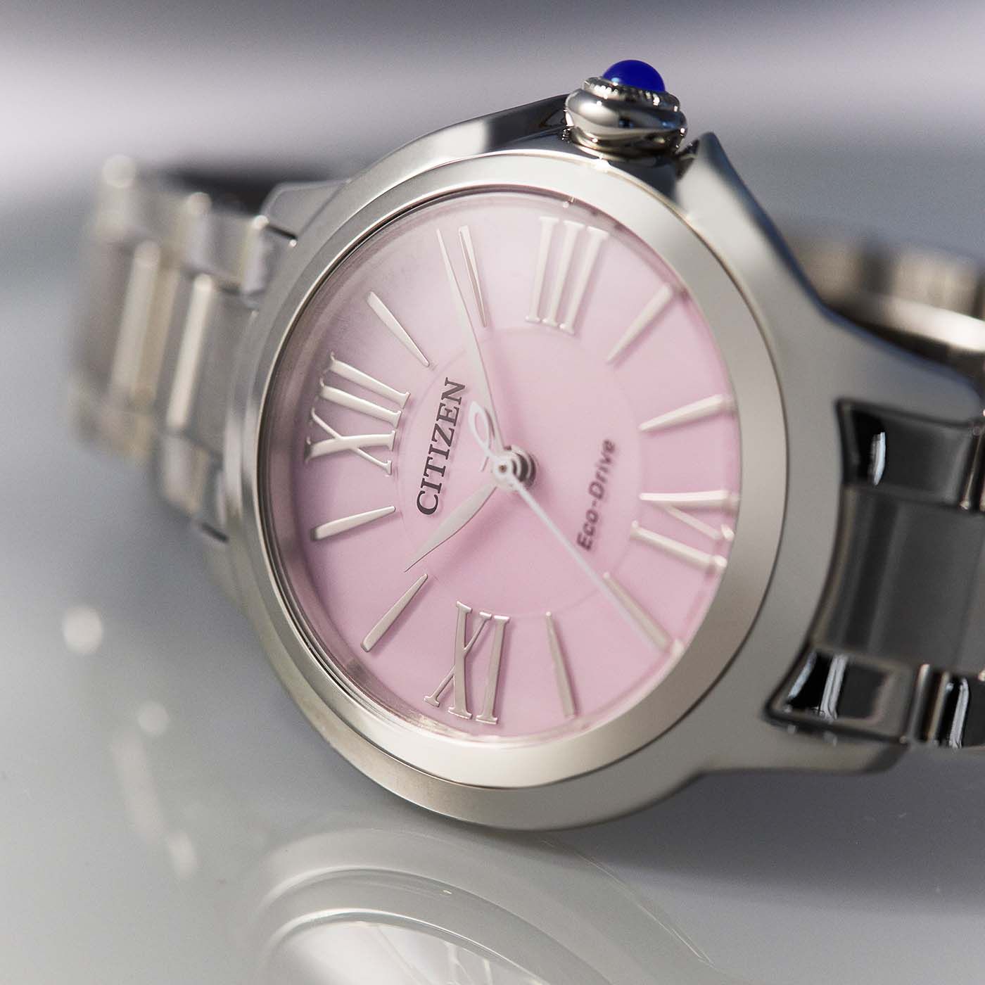 Citizen L EM1160-58X Damenuhr Rosa • Saphirglas • Eco-Drive Solar, Bild 2