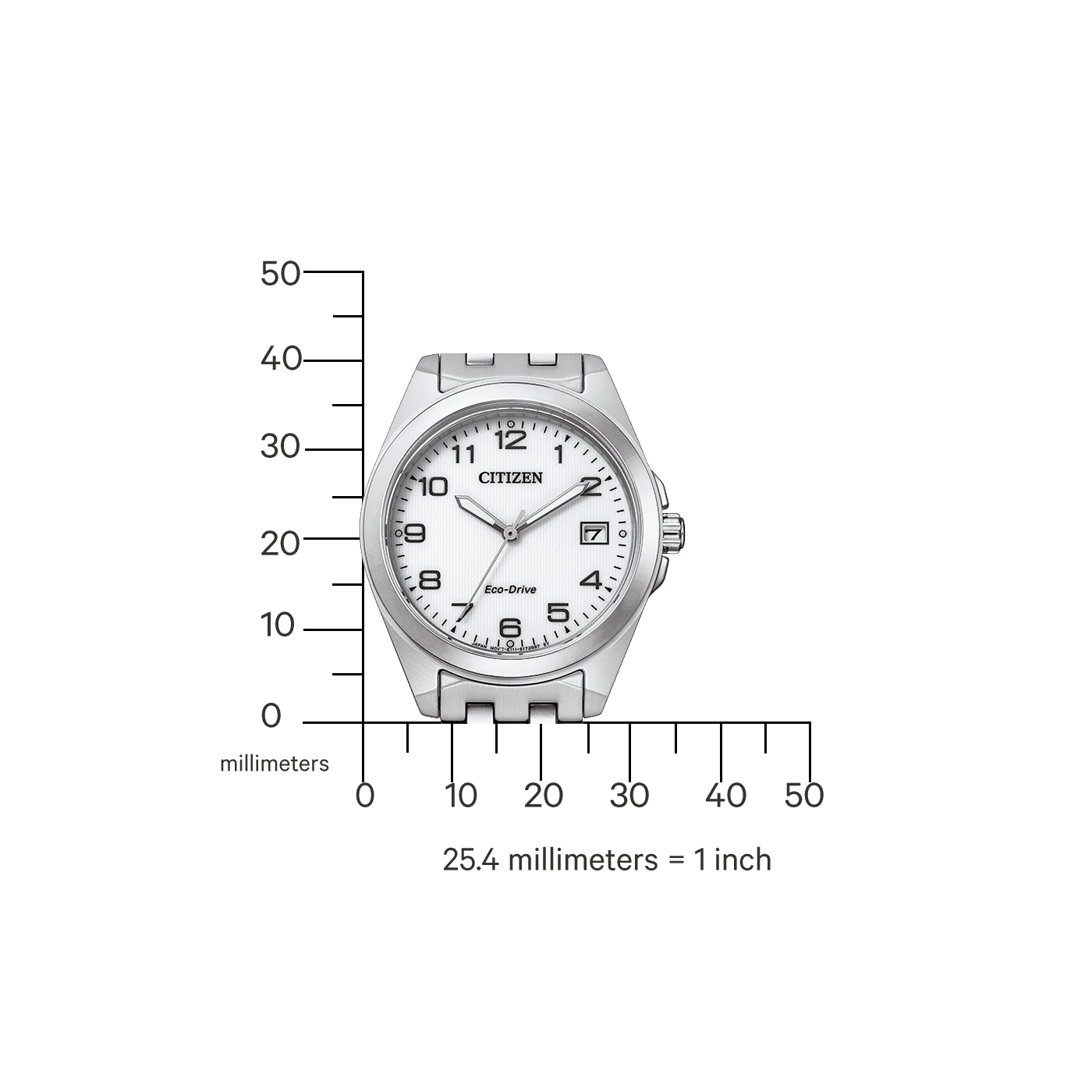 Citizen EO1210-83A Eco-Drive Sport Damenuhr Silber • Saphirglas • Eco-Drive Solar, Bild 2