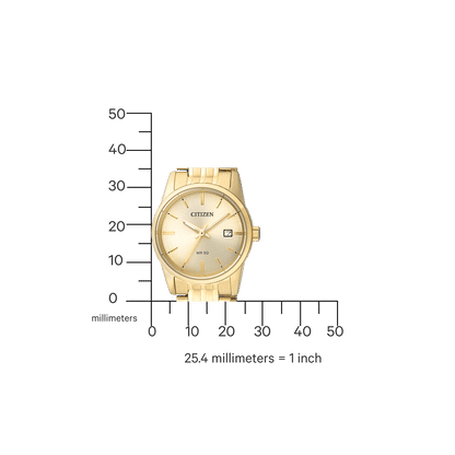 Citizen EU6002-51P Damenuhr Champagner • Quarzwerk mit Datumsanzeige • Edelstahlgehäuse vergoldet, Bild 2