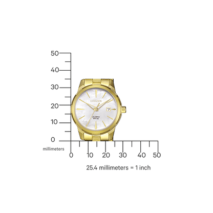 Citizen EU6072-56D Elegance Damenuhr Weiß • Quarzwerk mit Datumsanzeige • Goldfarben, Bild 2