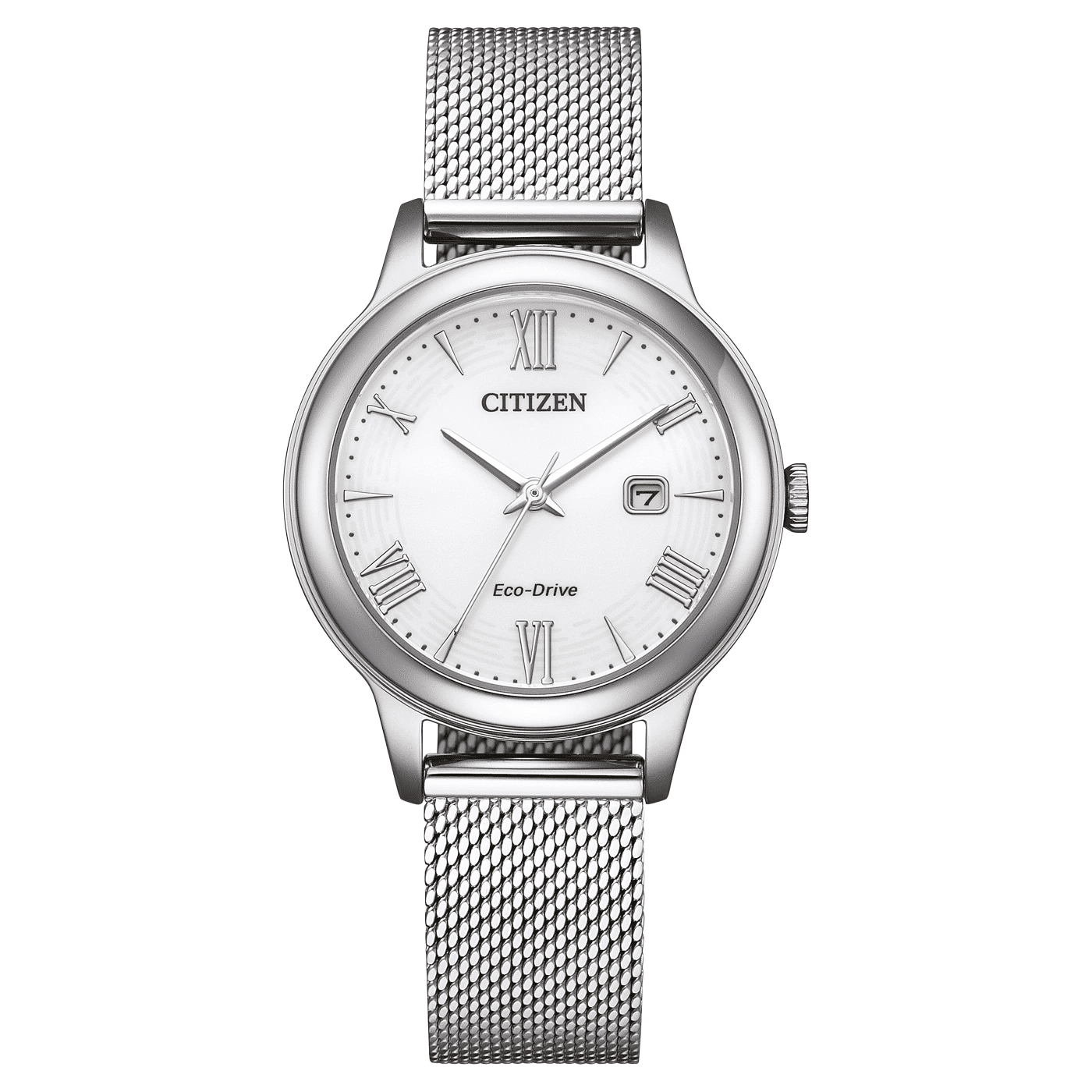 Citizen EW2621-75A Damenuhr Eco-Drive • Milanaise-Armband • 10 bar Wasserdicht