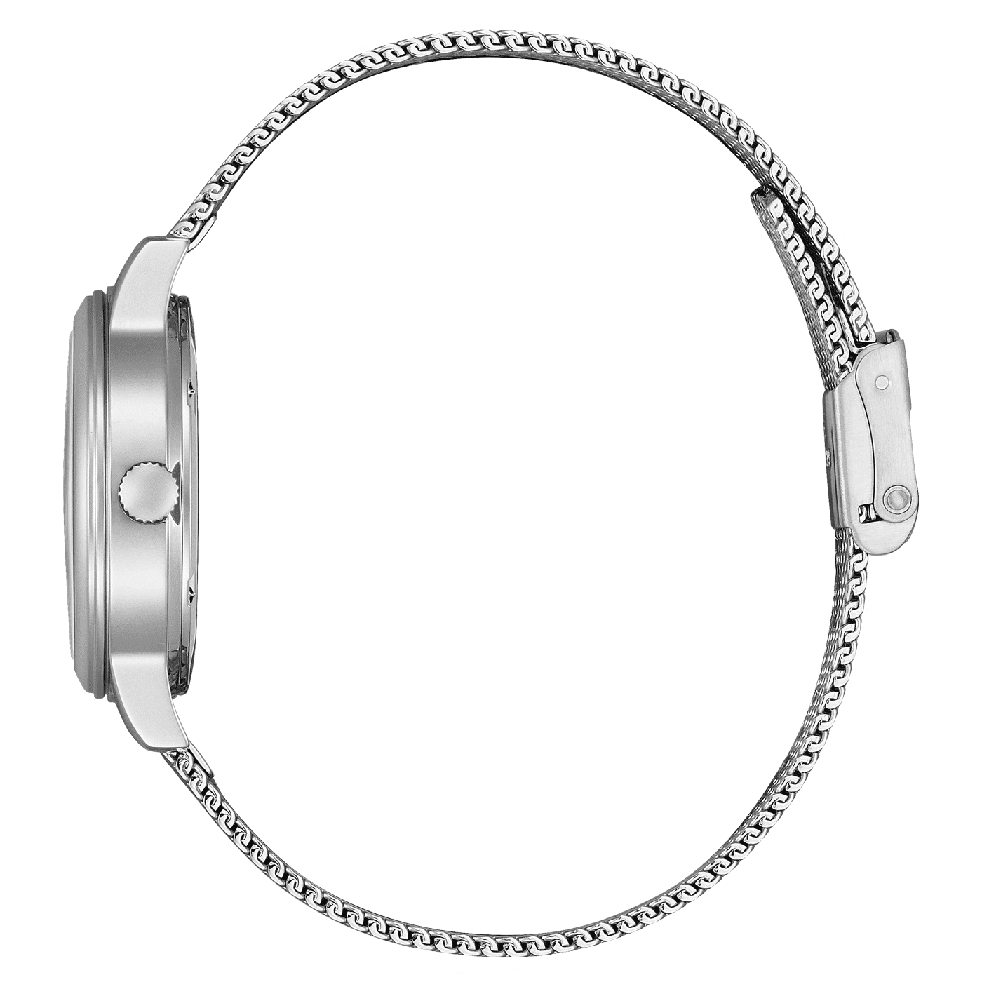Citizen Eco-Drive Elegance EW2621-75M Damenuhr Silber • Milanaise-Armband • Saphirglas, Bild 2
