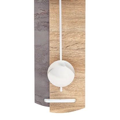 AMS Funk F5334 Wanduhr • Funk-Pendelwerk • Holzgehäuse