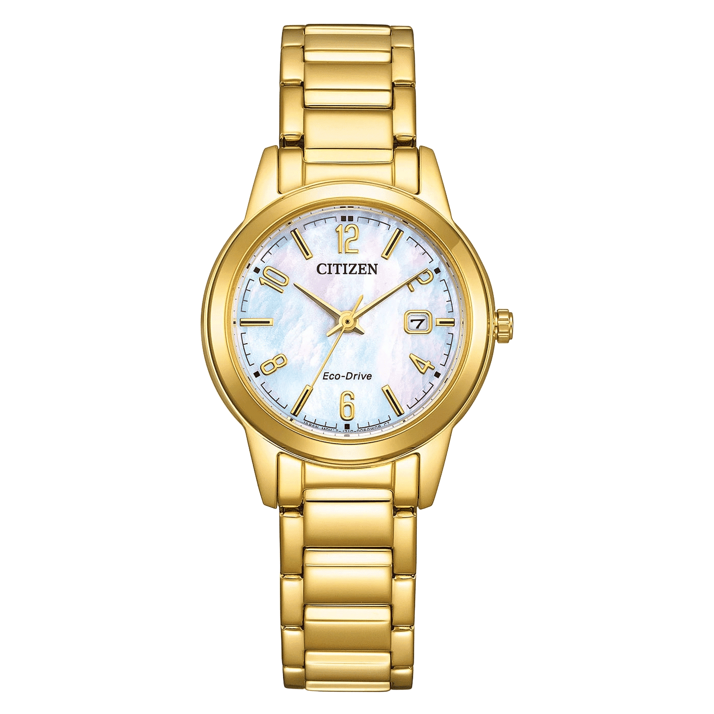 Citizen FE1242-78D Damen Armbanduhr Weiß • Eco-Drive Solar • Elegantes Design