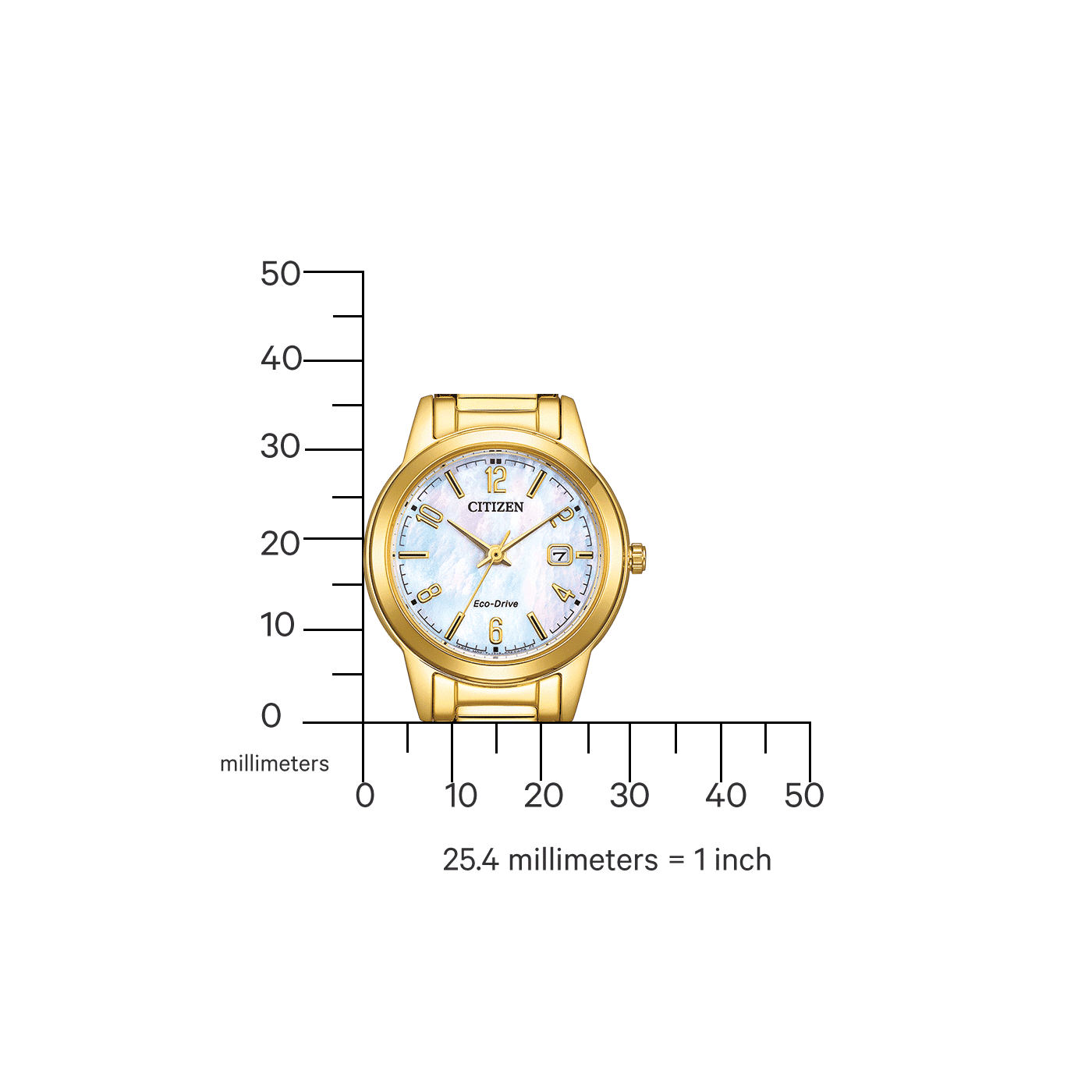 Citizen FE1242-78D Damen Armbanduhr Weiß • Eco-Drive Solar • Elegantes Design, Bild 4