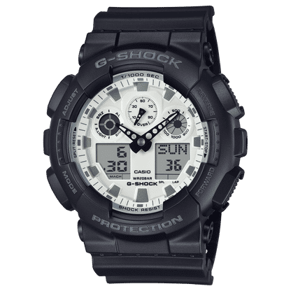 Casio G-Shock GA-100WD-1AER Herrenuhr • Stoßfest & 20 bar wasserdicht • Analog-Digital, Bild 2