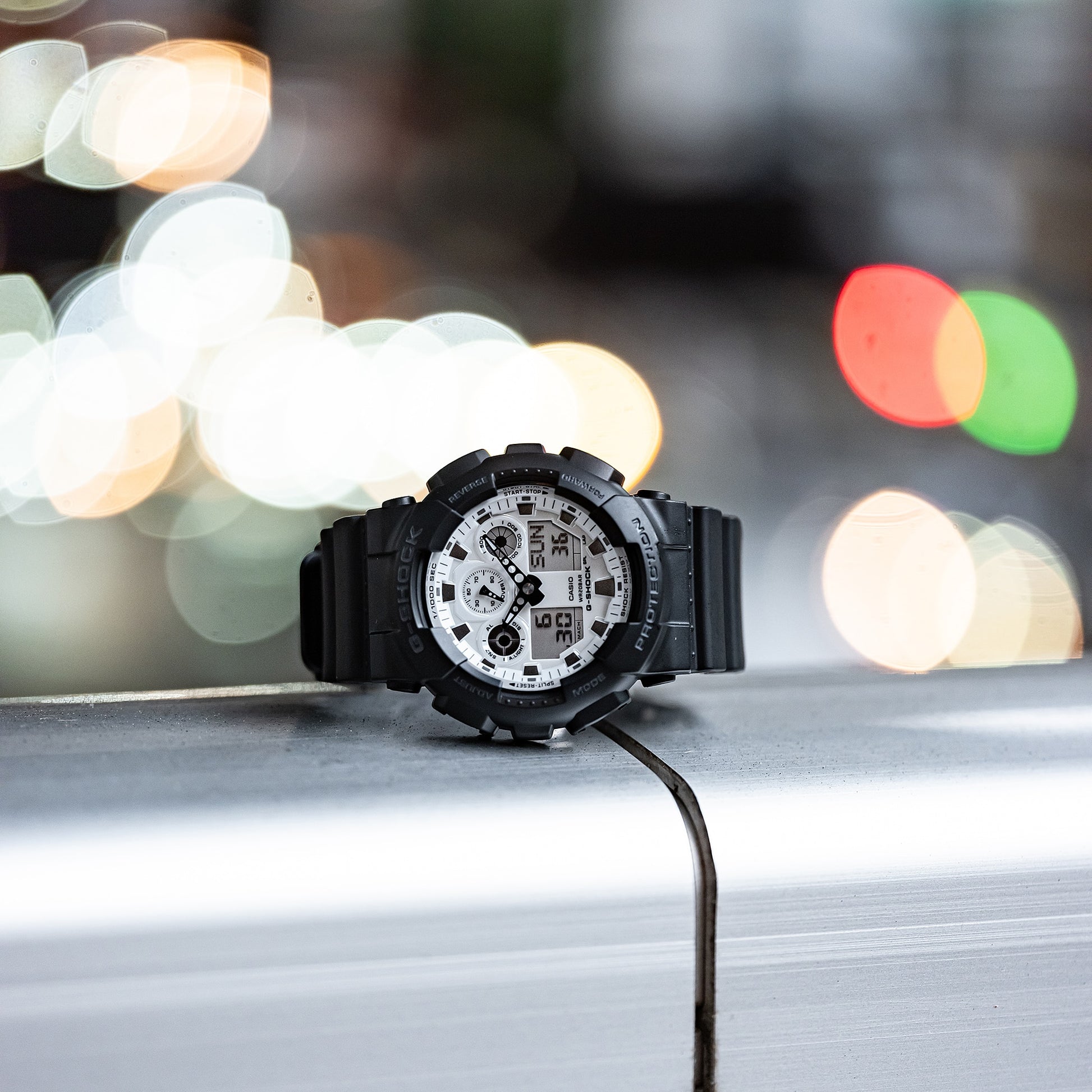 Casio G-Shock GA-100WD-1AER Herrenuhr • Stoßfest & 20 bar wasserdicht • Analog-Digital, Bild 3