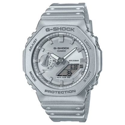 Casio GA-2100FF-8AER G-Shock Classic Herrenuhr Silbermetallic • Carbon Core Guard • Stoßfest & 20 bar, Bild 2