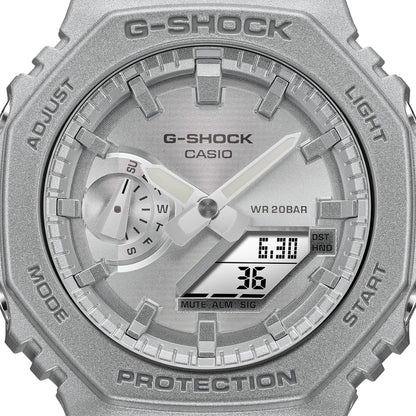 Casio GA-2100FF-8AER G-Shock Classic Herrenuhr Silbermetallic • Carbon Core Guard • Stoßfest & 20 bar, Bild 4